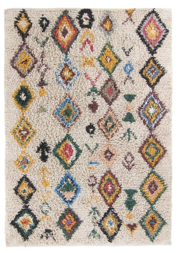 bomullsmatta_siddel_beige_multi_teppe_carpet_teppich_01 Shaggy rugs - Siddel Natural Cotton Shaggy (beige/multi)
