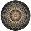 Round rug - Sandrigo (black/gold)